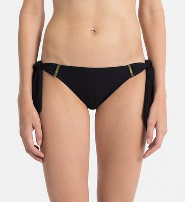 Calvin Klein Swimwear – Plavky Core Solids - spodní díl, Černá barva