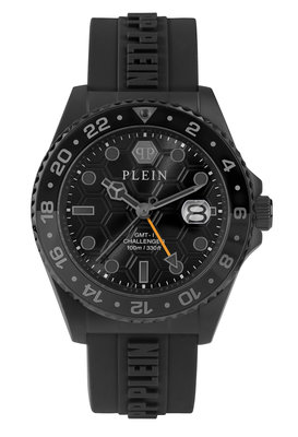 Philipp Plein – GMT-I CHALLENGER hodinky, Černá barva