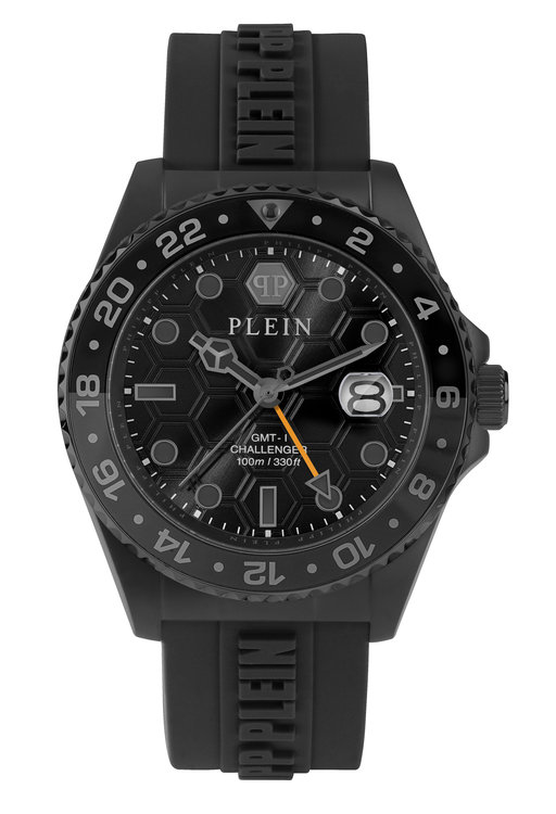 Philipp Plein – GMT-I CHALLENGER hodinky, Černá barva