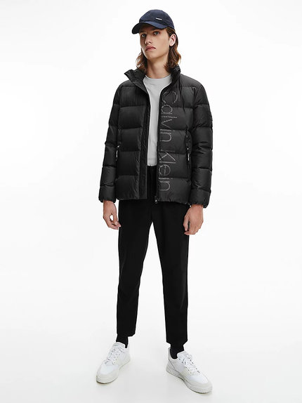 Módní Recycled bunda, Černá barva, 2021