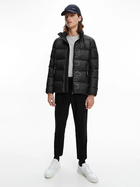 Módní Recycled bunda, Černá barva, 2021