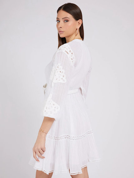 Arita šaty – Guess, Bílá barva Ženy