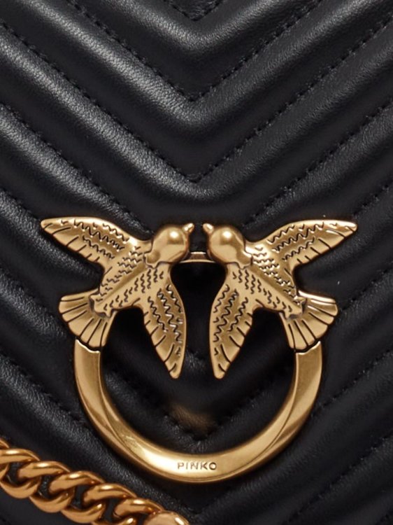 Luxusní Love Click Classic kabelka, Černá barva, U