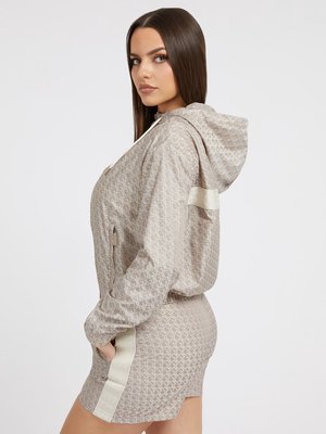 Alethea větrovka – GUESS, Hnědá barva Ženy