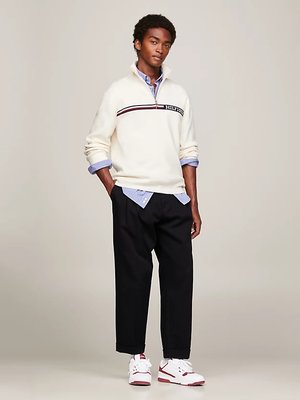 TH Basket Street tenisky – Tommy Hilfiger, Bílá, Vínová barva Muži