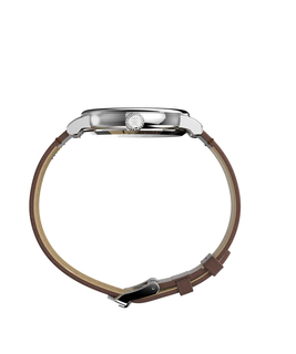 Luxusní Peanuts hodinky, Hnědá, Stříbrná barva