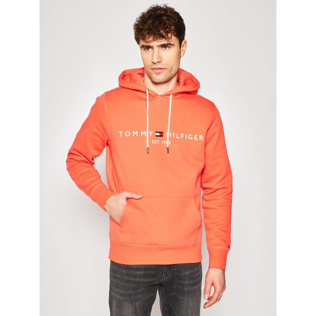 Tommy Hilfiger – TH Logo Mikina, Oranžová barva