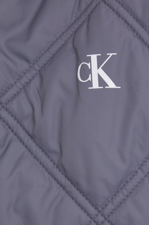 Calvin Klein Jeans – Reversible bomber, Šedá barva 1
