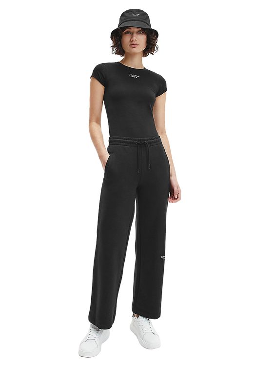 Stacked triko – Calvin Klein Jeans, Černá barva Ženy