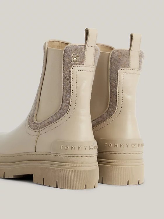 Luxusní Feminine Felt kotníková obuv, Krémová barva, 38, 39