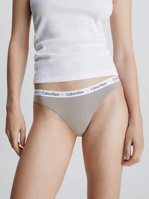 Carousel tanga – Calvin Klein Underwear, Béžová barva Ženy