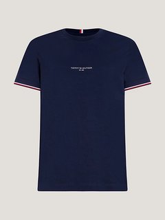 Tommy Logo Tipped triko Modrá barva Muži