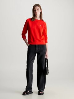 Luxusní CK Embro Badge mikina, Červená barva, XS, S, M, L