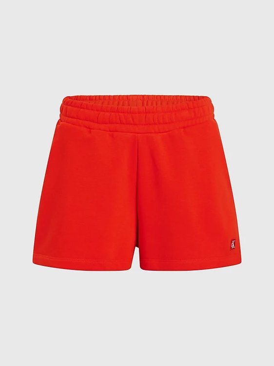 CK Embro Badge šortky Červená barva Ženy