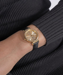 GUESS, Černá, Zlatá barva Enchantment hodinky