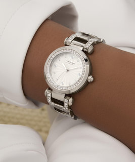 GUESS – Ginger hodinky, Stříbrná barva 1