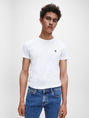 Calvin Klein Jeans – Triko Ck, Bílá barva