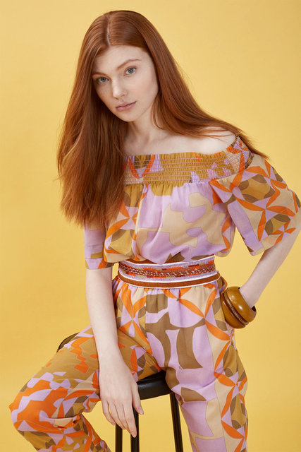 Módní Edamame kalhoty, Multi barva, 2022