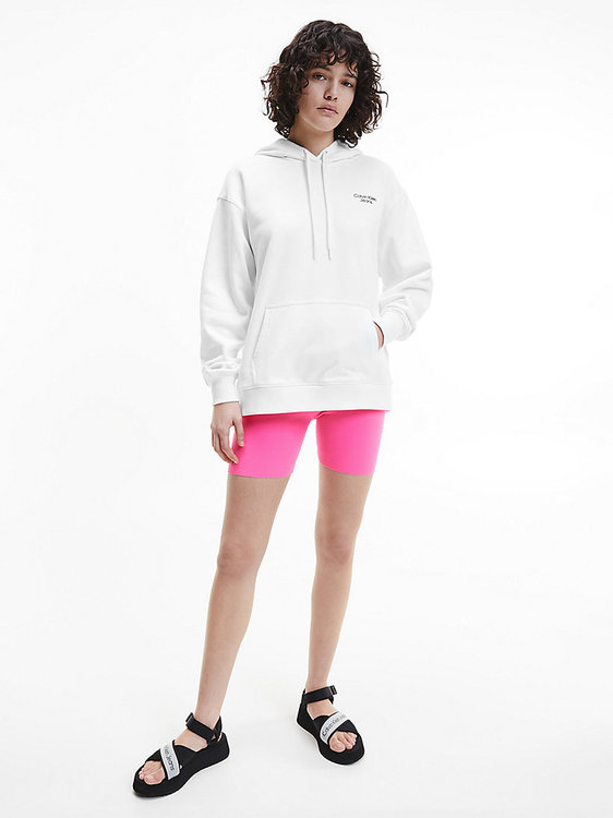 Oversized mikina – Calvin Klein Jeans, Bílá barva Ženy