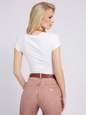 Módní Triangle logo triko, Bílá barva, 2022