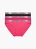 Calvin Klein Underwear – Radiant Cotton bikiny 3ks, Černá, Růžová barva