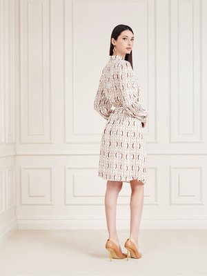 Golden Monogram šaty – Marciano, Béžová, Krémová barva Ženy