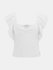 Luxusní Ruffle top, Bílá barva, XS, S, M, L
