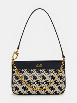 GUESS – Katey kabelka, Béžová, Černá barva