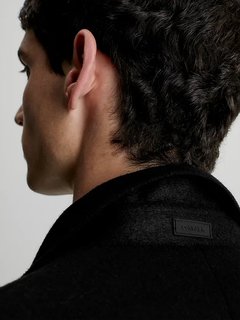 Luxusní Wool Cashmere kabát, Černá barva, M, L, XL