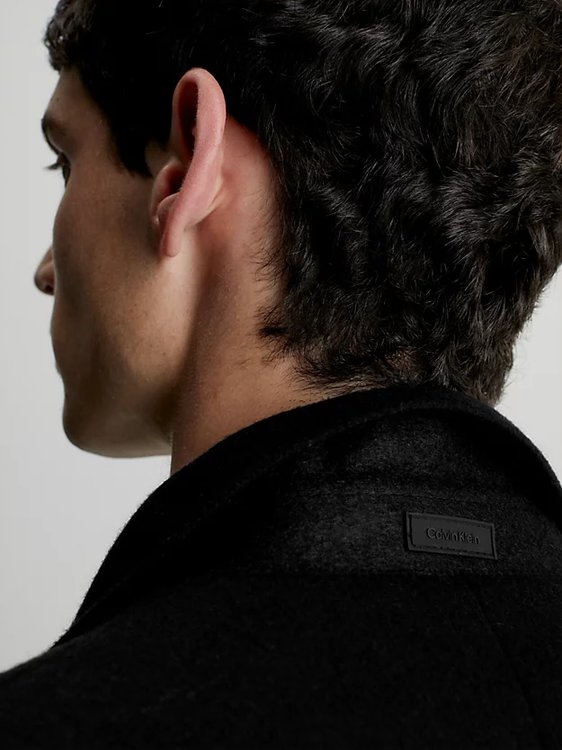 Luxusní Wool Cashmere kabát, Černá barva, M, L, XL