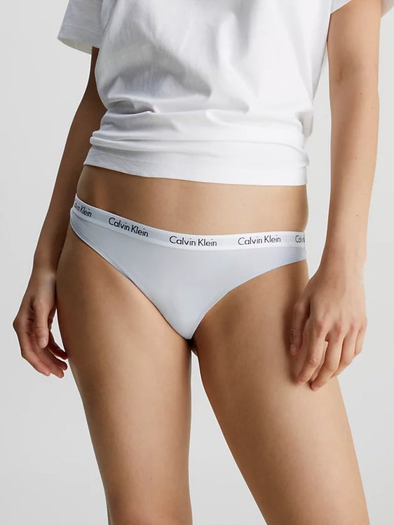Carousel tanga – Calvin Klein Underwear, Modrá barva Ženy