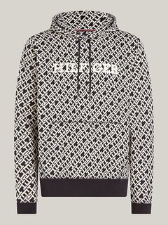 Monogram mikina Černá barva Muži