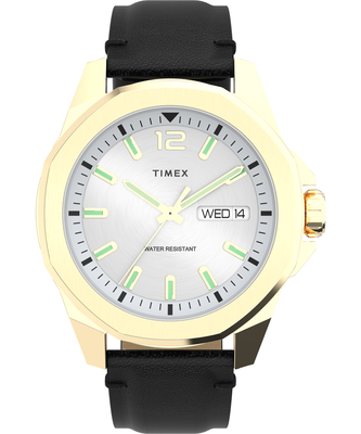 TIMEX – Essex hodinky, Černá, Zlatá barva