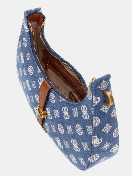 Módní Kuba Top Zip střední kabelka, Modrá barva, 2024