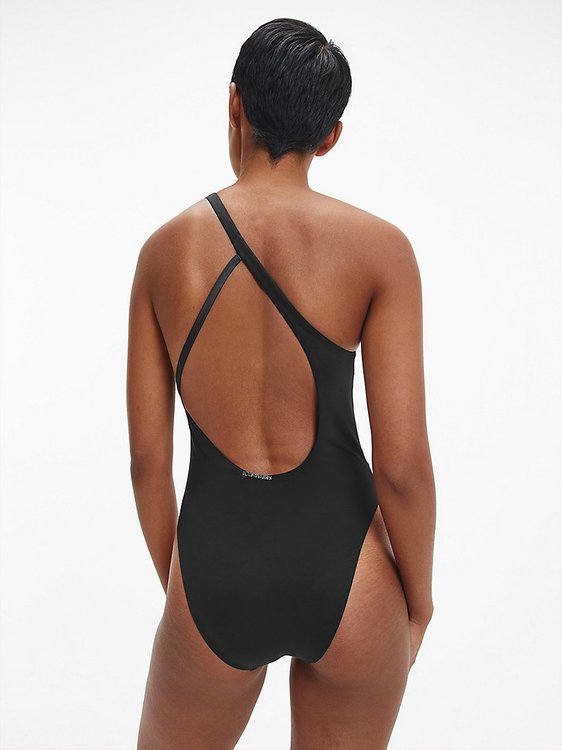Módní KW0KW01646-BEH plavky ONE SHOULDER ONE PIECE, 2022