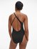 Módní KW0KW01646-BEH plavky ONE SHOULDER ONE PIECE, 2022