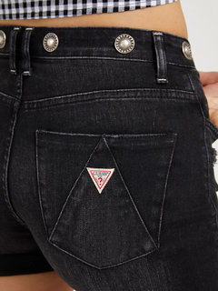 Luxusní Dolores denim šortky, Černá, Šedá barva, 24, 25, 26, 27, 28, 29, 30, 31