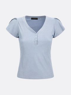 Luxusní Aveline top, Modrá barva, XS, S, M, L, XL