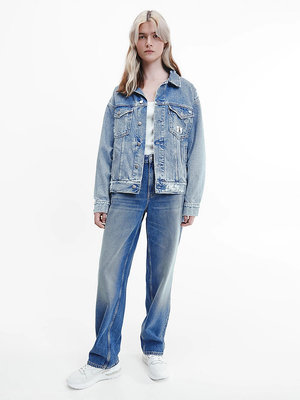 Dad denim bunda – Calvin Klein Jeans, Modrá barva Ženy