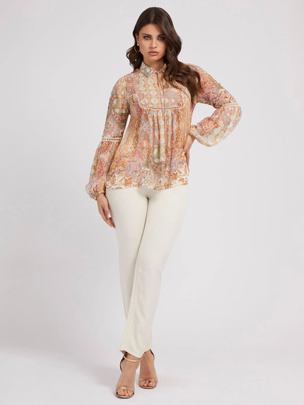 Josette halenka Krémová, Multi, Růžová barva Ženy