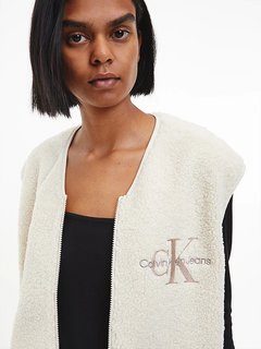 Sherpa vesta – Calvin Klein Jeans, Krémová barva Ženy, Muži, Unisex 1