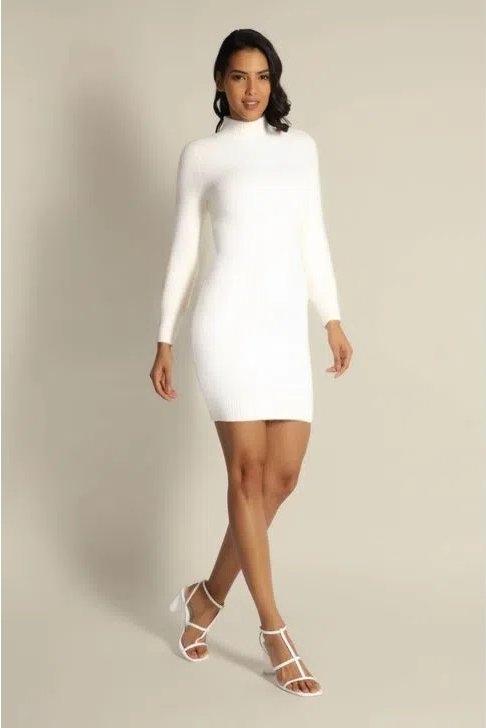 Guess – Brigitte šaty, Bílá barva