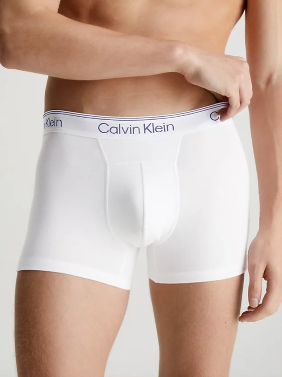 Athletic Cotton boxery – Calvin Klein Underwear, Bílá barva Muži