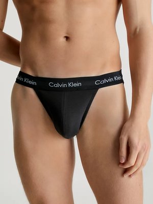 Cotton Stretch slipy 2ks – Calvin Klein Underwear, Černá barva Muži