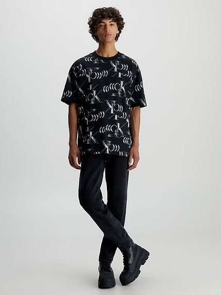 Módní Hyper Real triko, Černá barva, 2023