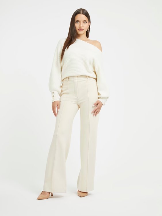 Módní Isadora svetr, Bílá barva, 2023