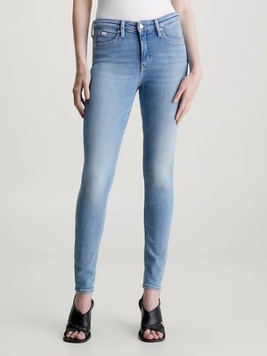 Calvin Klein Jeans – Mid Rise Skinny jeans, Modrá barva