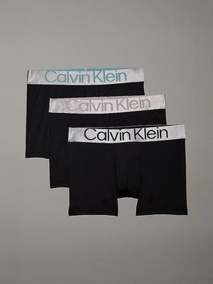 Calvin Klein Underwear – CK Steel Micro boxery 3ks, Černá barva