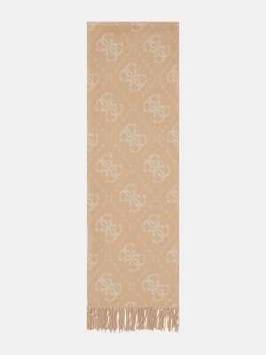 GUESS – Nolana 4G šála, Béžová barva