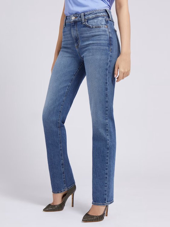 GUESS – 1981 Straight jeany, Modrá barva